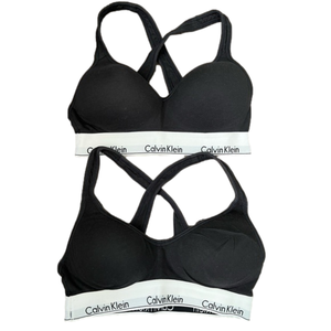 Calvin Klein Black Padded Sports Bra Lot of 2 Size Medium